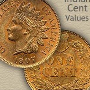 Vintage Indian Head Cent Coin 1907